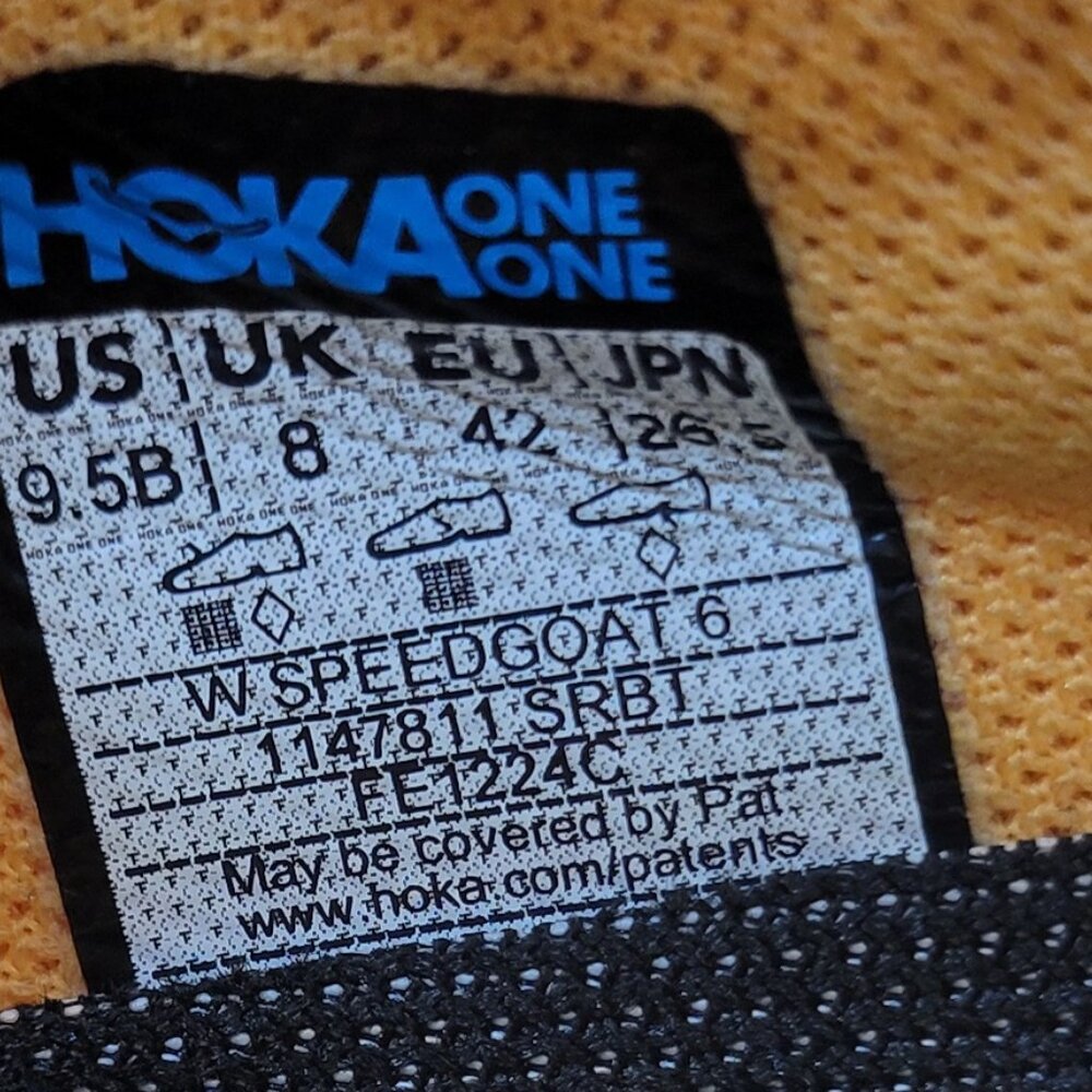 Hoka One One Speedgoat 6 Womens Size US 9.5B Sherbet Beet Root Running Shoes - Picture 12 of 13